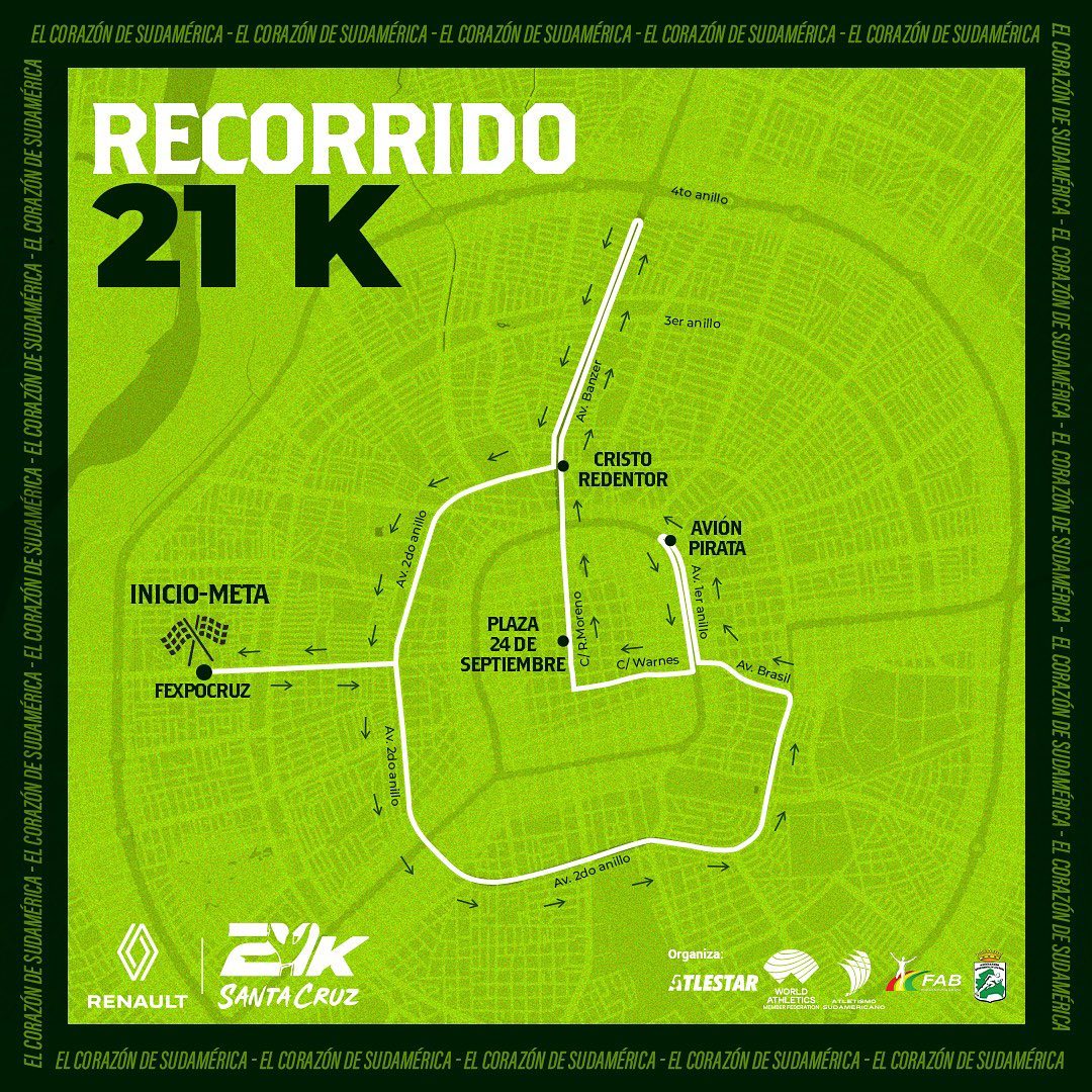 21K Sudamericano de Medio Maraton Santa Cruz
