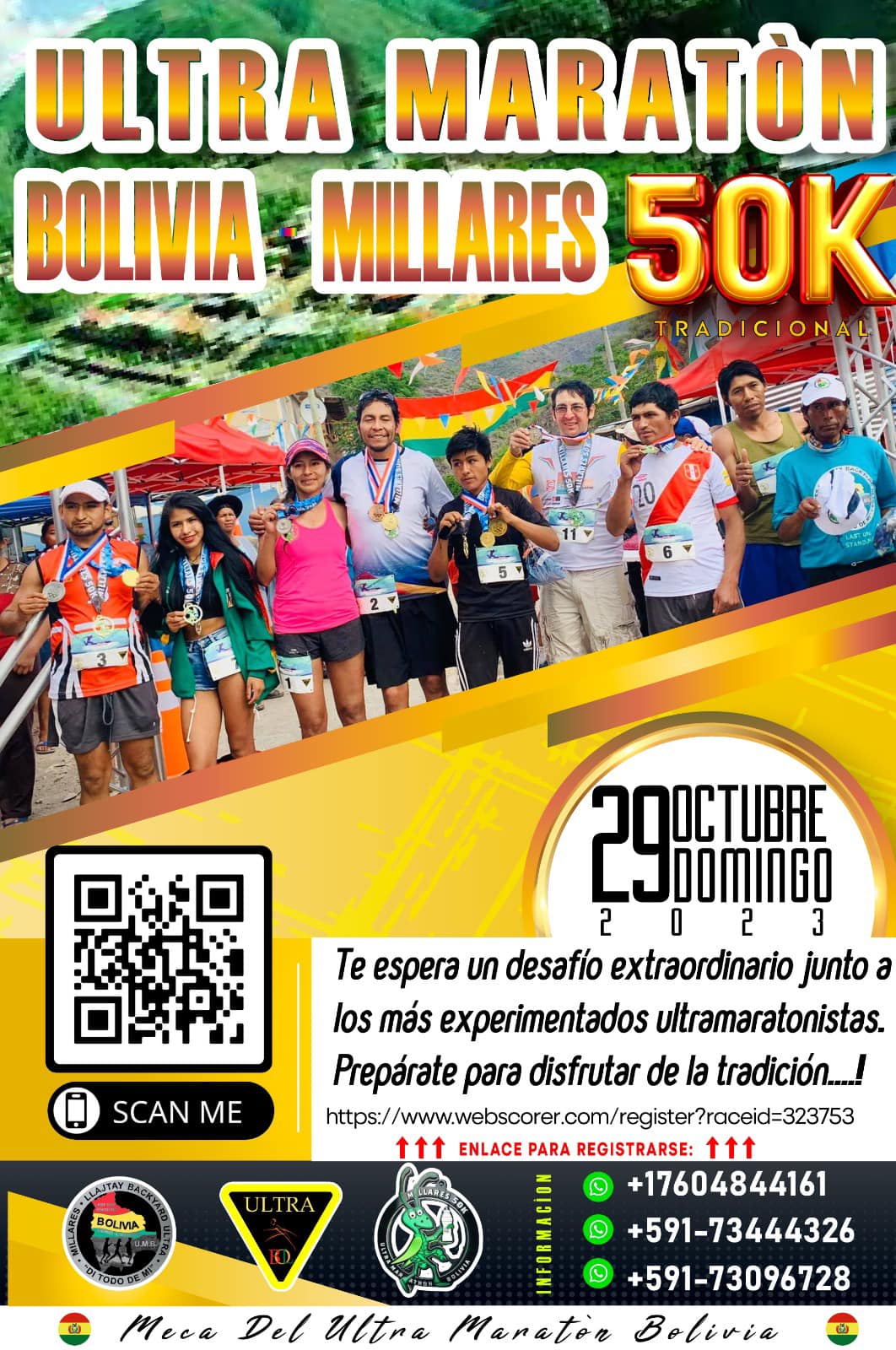 Ultramaraton Bolivia Series Millares 50K