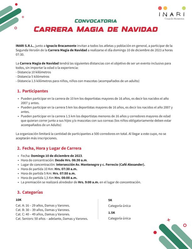 Carrera Magia de Navidad