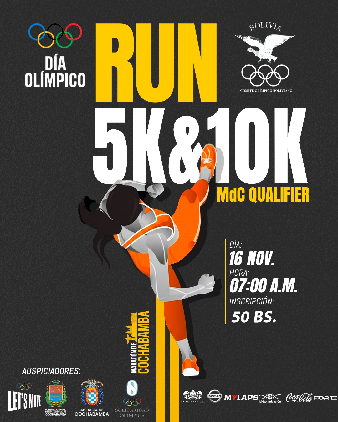 Run 5K 10K Dia Olimpico