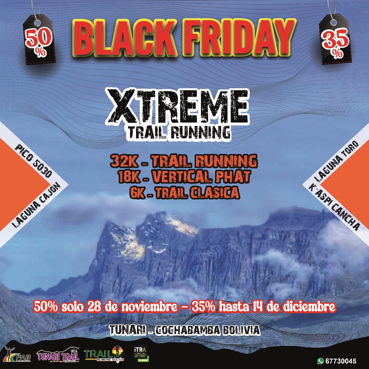 XTREME TRAIL RUNNING PICO 5030 TUNARI 