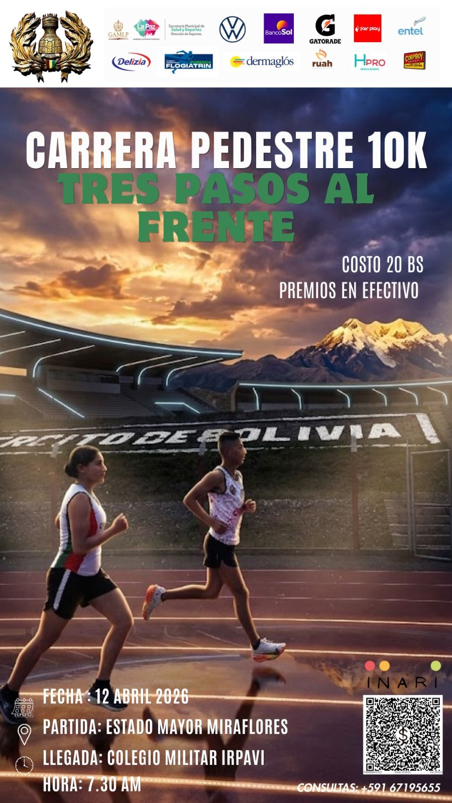 DESAFÍO 10K TRES PASOS AL FRENTE