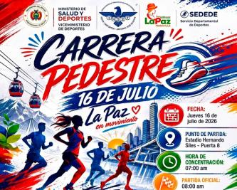 Carrera Pedestre 16 de Julio La Paz en movimiento