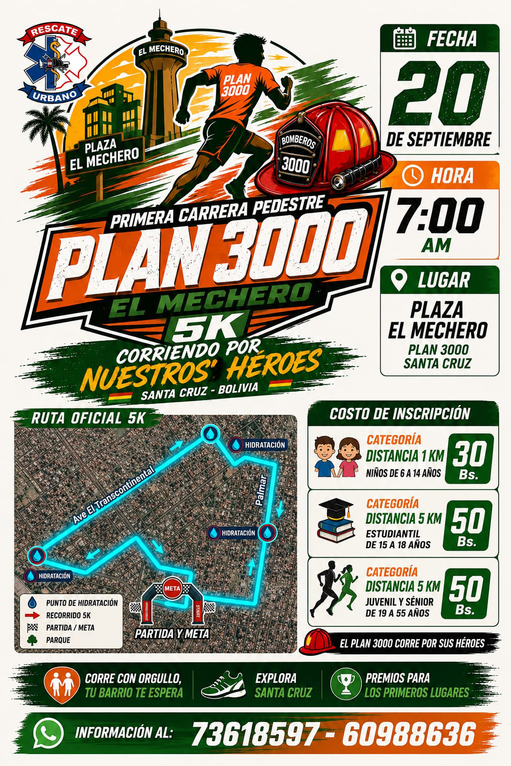 El Plan 3000 corre por sus heroes