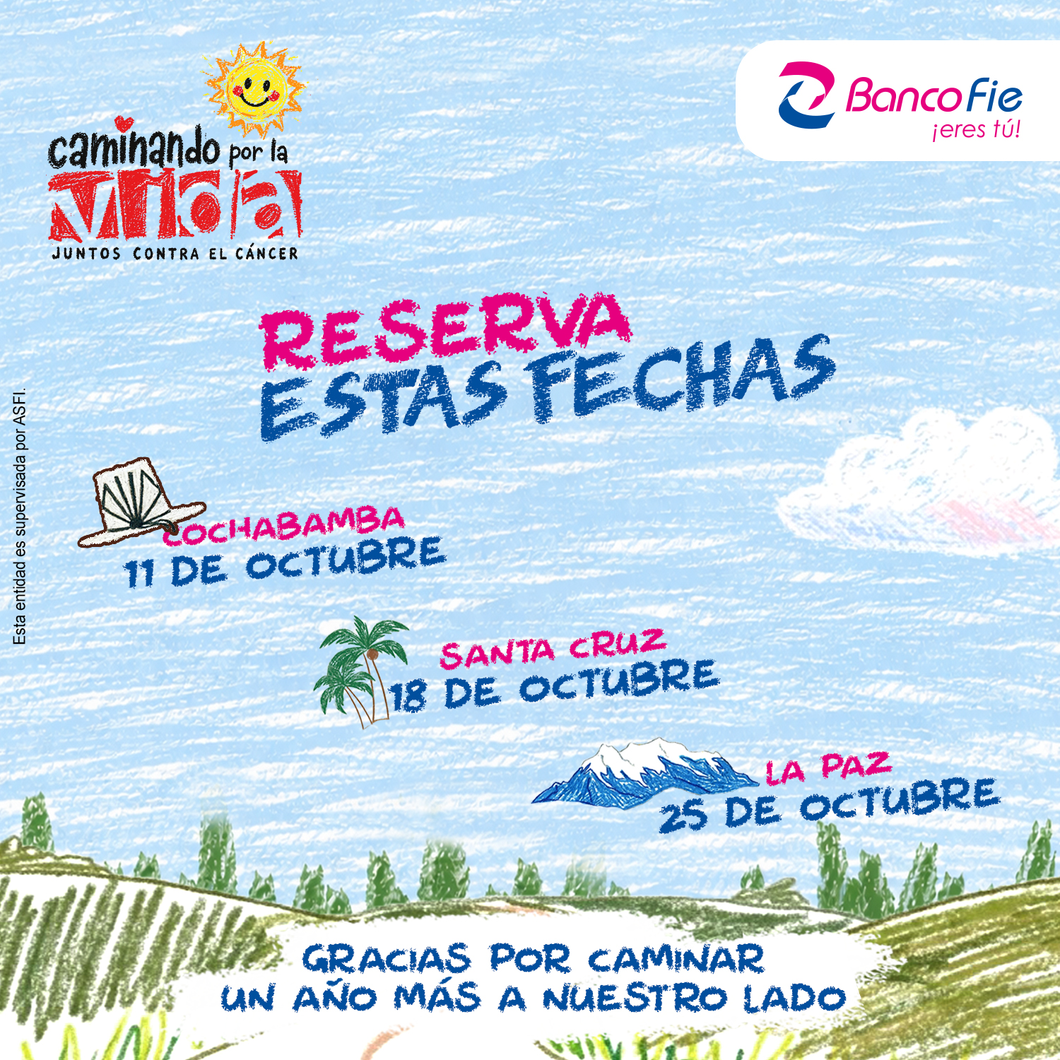 Caminando por la vida juntos contra el cancer La paz