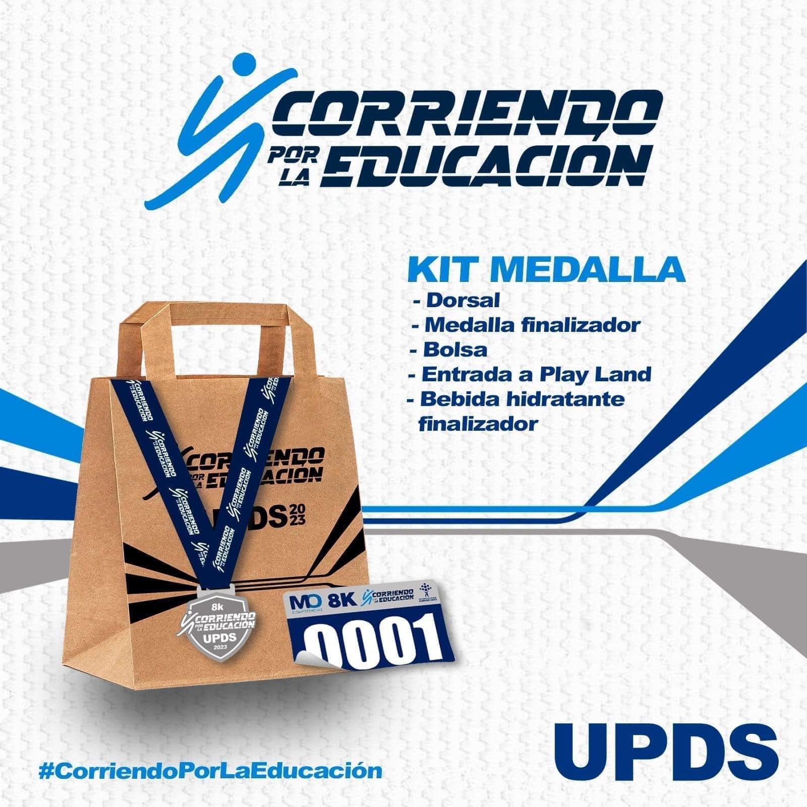 Corriendo por la Educación - Kit Medalla