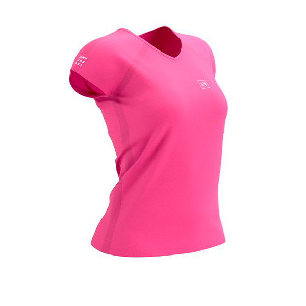 Polera Compressport Training SS Tshirt W - Magenta