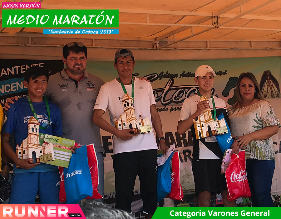 Resultados de la Media Maraton a Cotoca